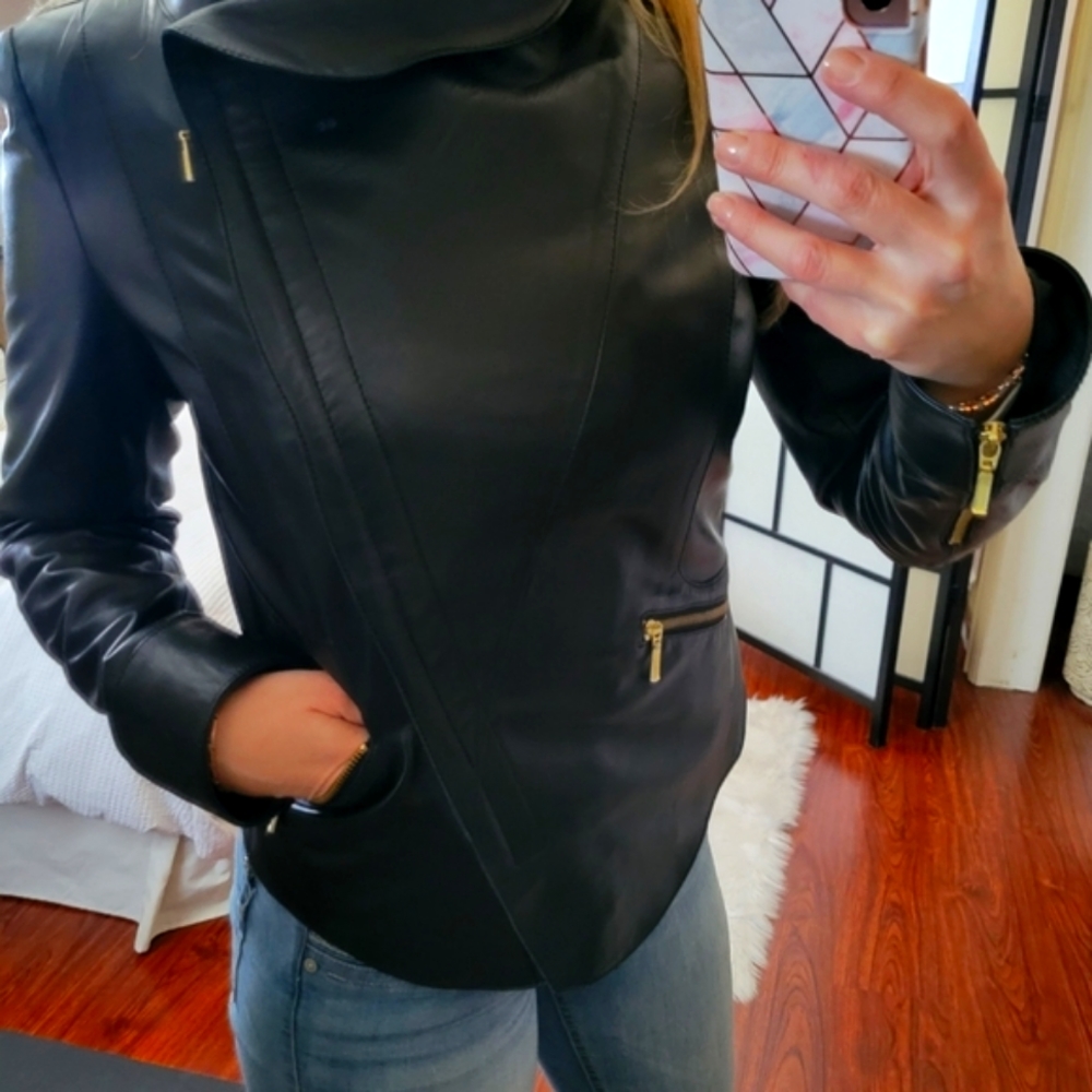 Black Leather Jacket - image 2